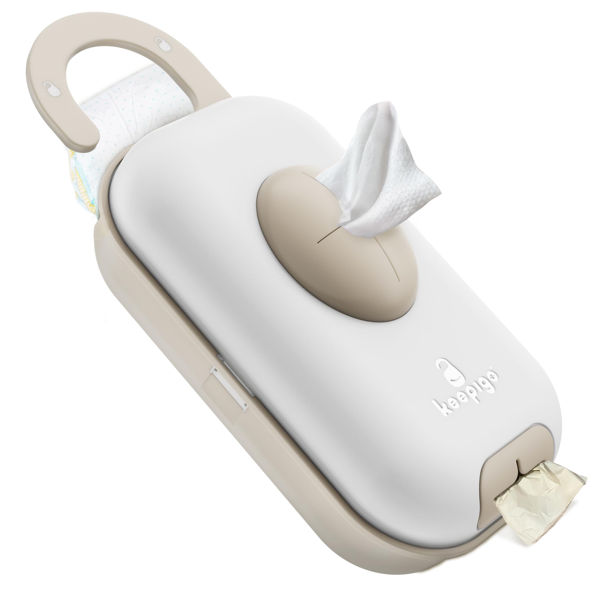 Holds 4–5 diapers plus wipes, perfect for quick errands and trips.