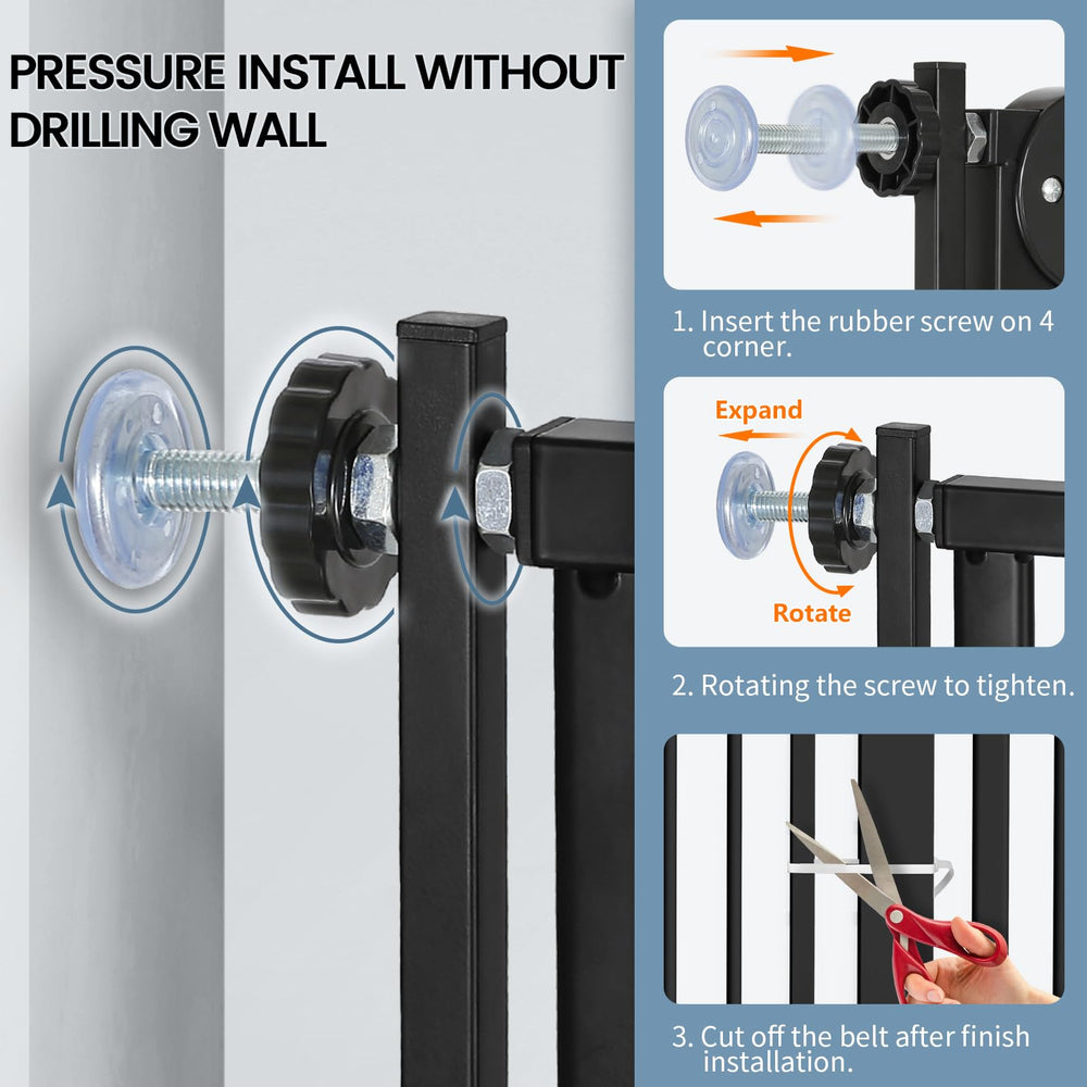 Keeric auto-closing and hold-open feature demonstrated for hands-free use.