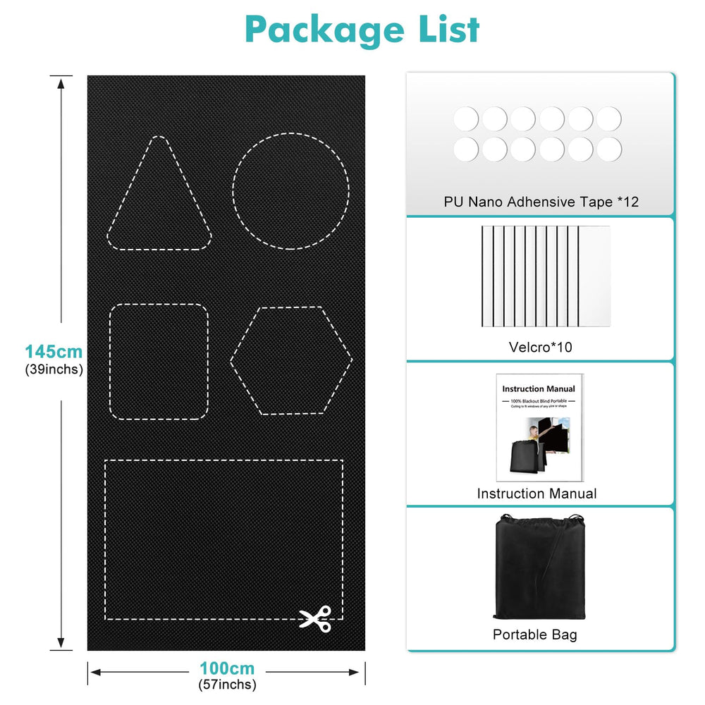 Keeswin travel-friendly blackout curtains ready for nursery or car use.