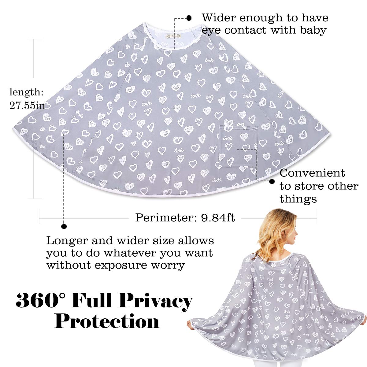 Kefee Kol 360 privacy nursing cover streamlines feeding in busy public spaces
