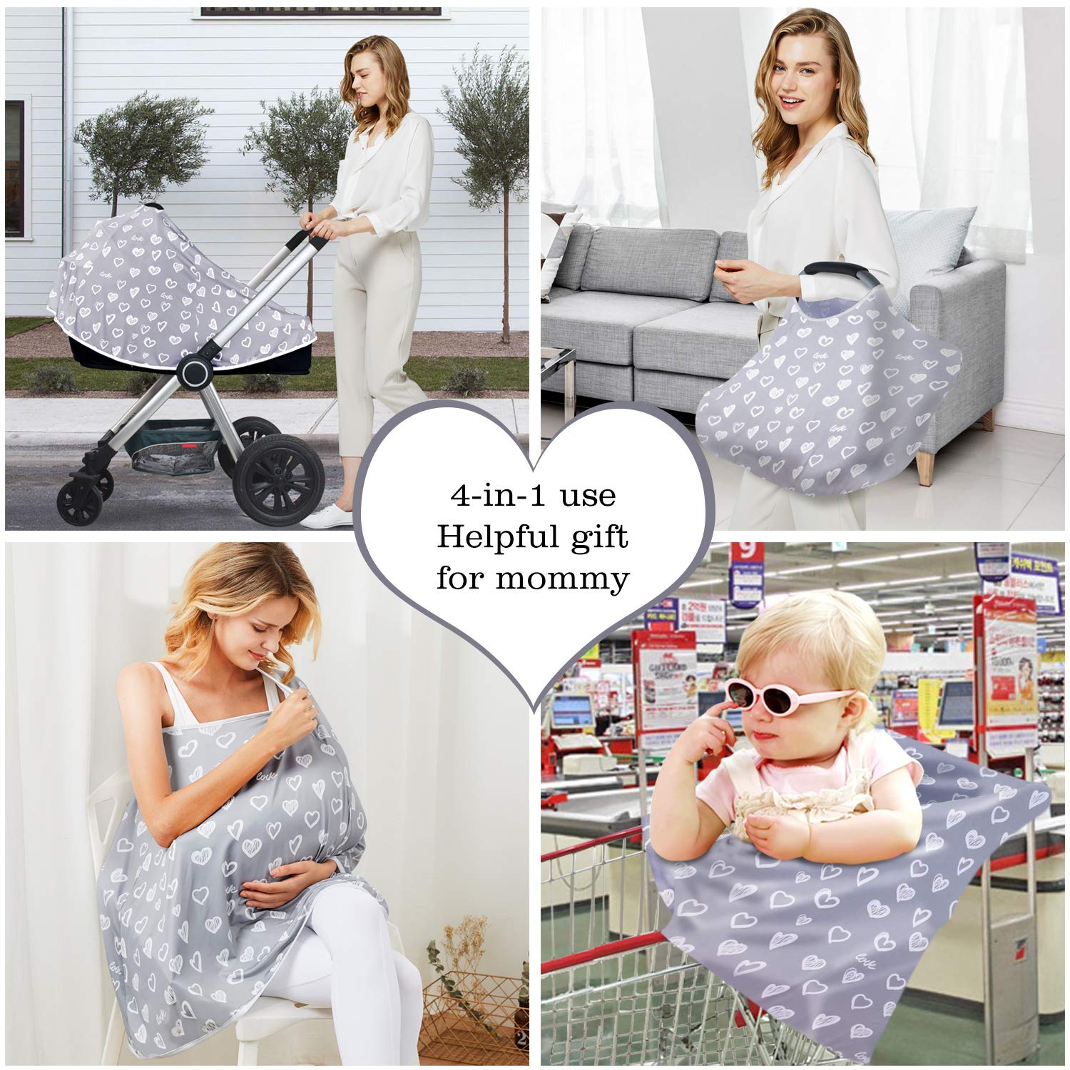 Kefee Kol car seat cover canopy protects baby while traveling