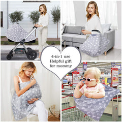 Kefee Kol car seat cover canopy protects baby while traveling