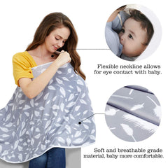 Kefee Kol nursing poncho style offers versatile use while dining out.