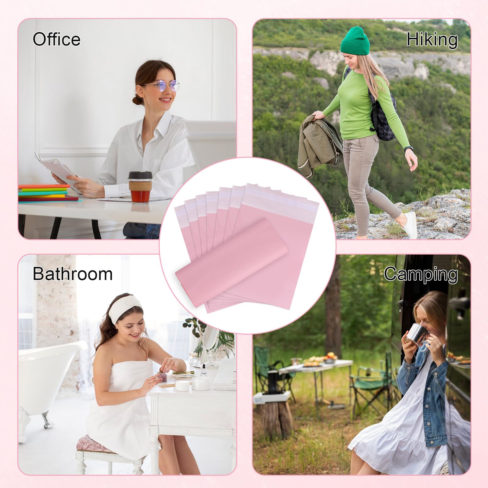 Keggaen thick plastic bags help control odors and protect privacy.
