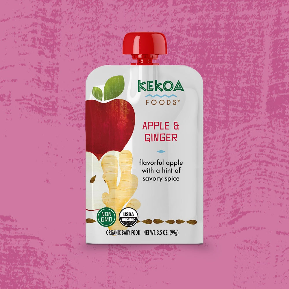 Kekoa Foods Curry Vegetable Mango puree pouch, convenient grab-and-go nutrition with spice-friendly notes.