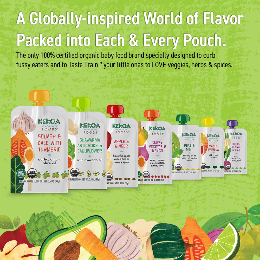 Kekoa Foods packaging photo highlights brand identity and eco-friendly packaging.
