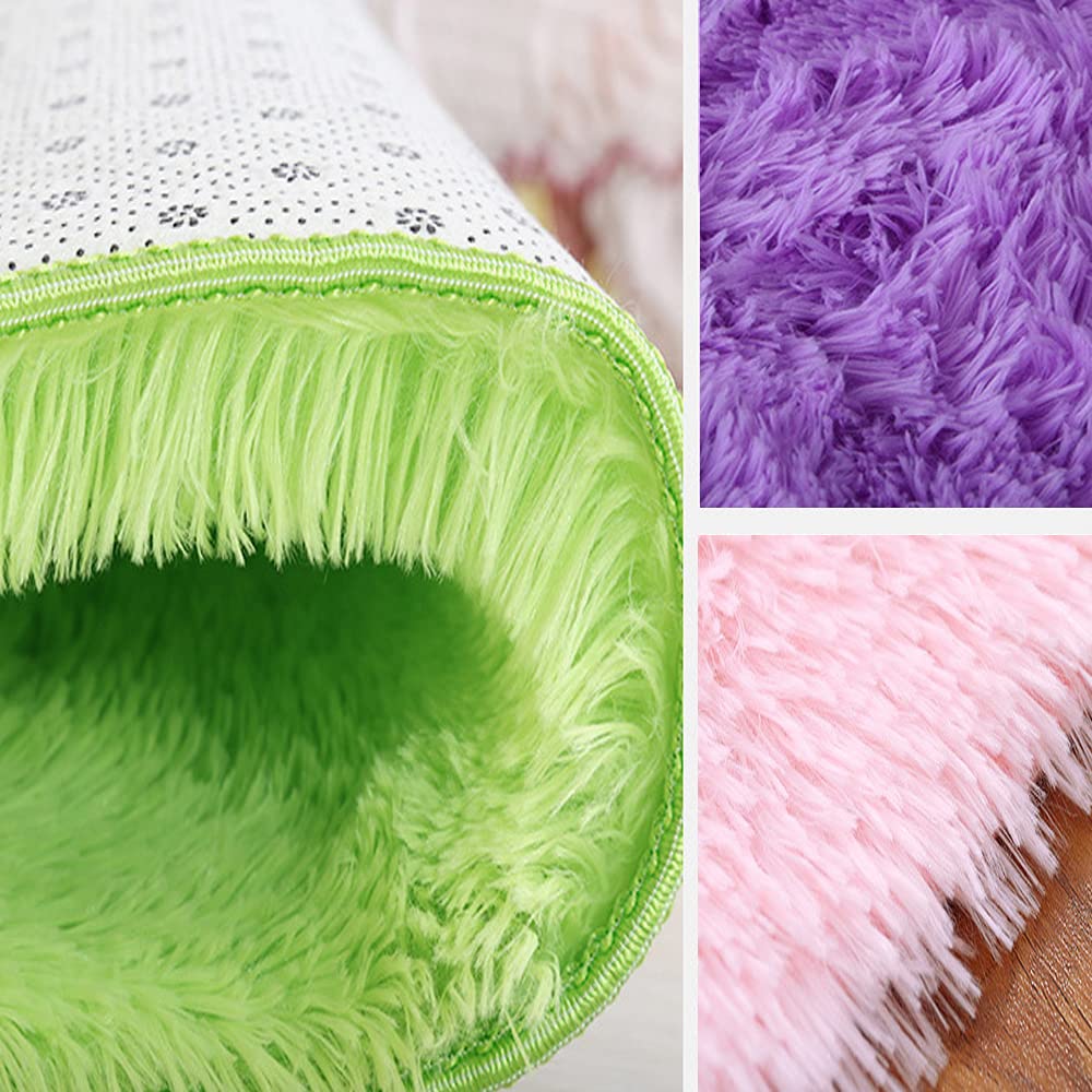 Kekon fluffy rug creates cozy ambiance in living spaces.