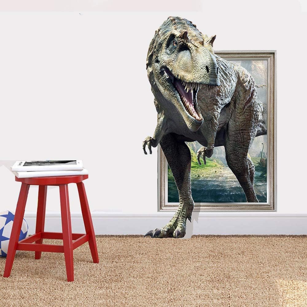KeLay Fs dinosaur wall decal on smooth surfaces for quick decorating