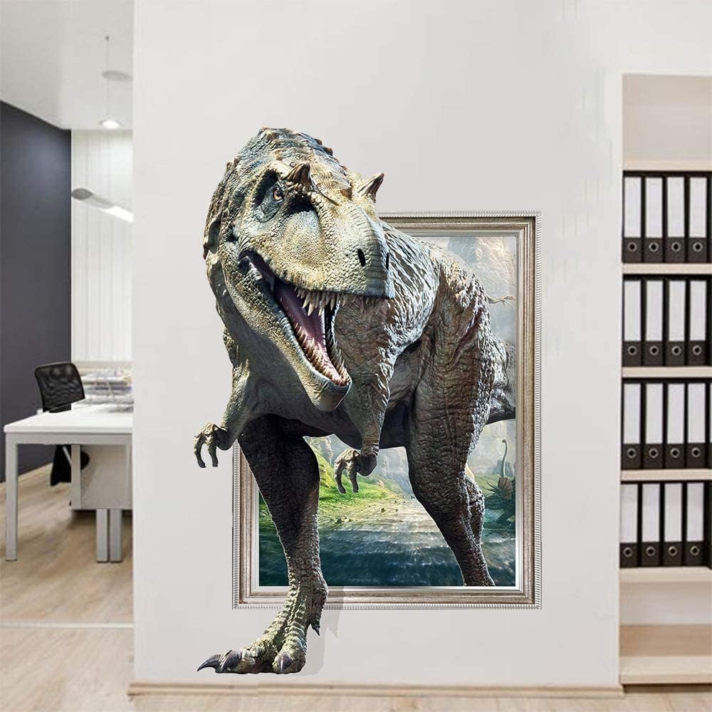 KeLay Fs easy-peel and stick dino decal for flexible rearrangement