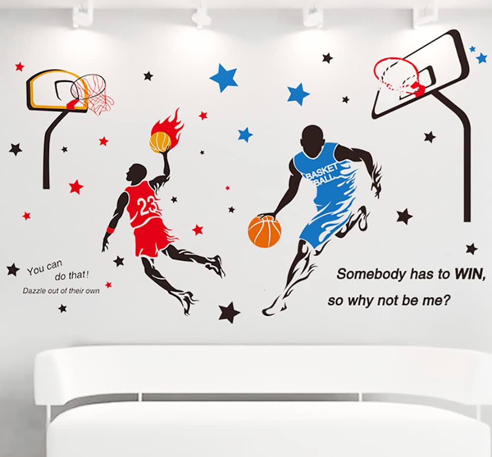 KeLay Fs dunk design wall decal adds dynamic energy to play spaces.