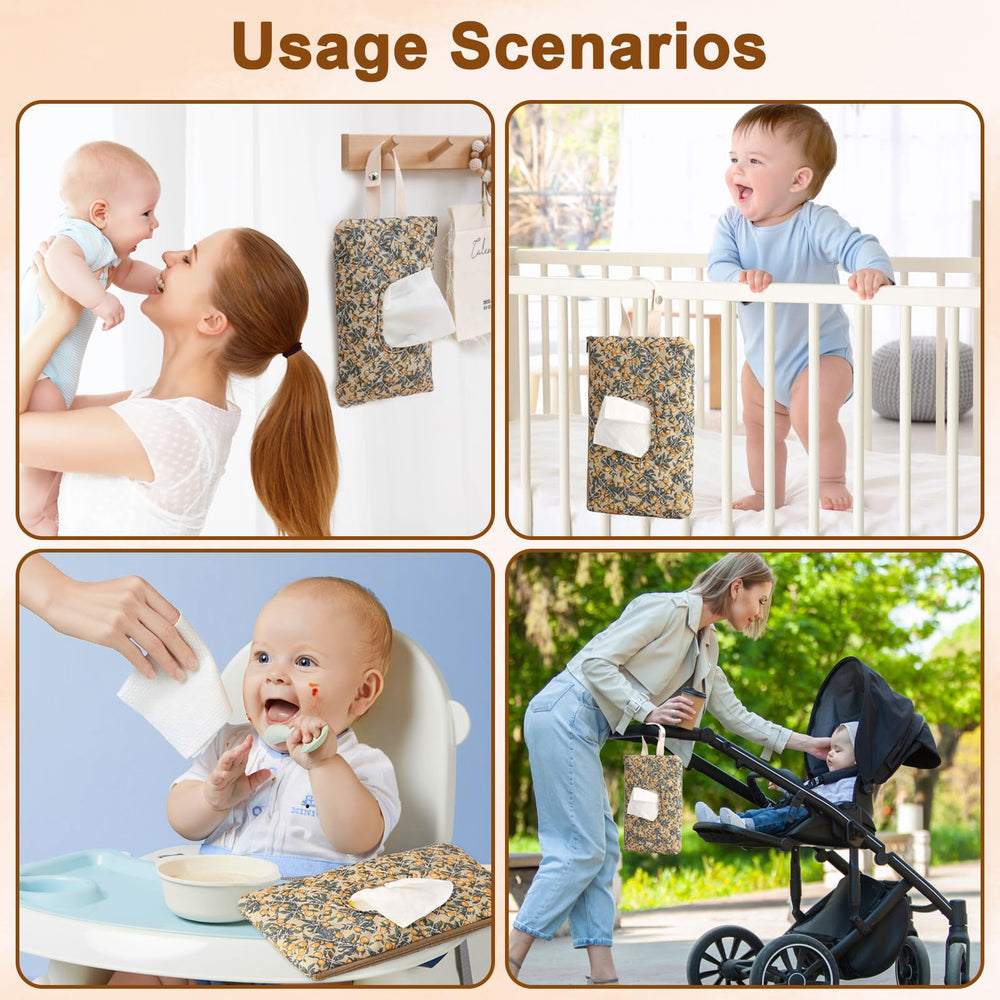 Keledz Wipes Dispenser fits bags strollers cars or hooks