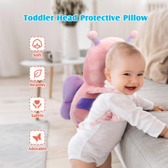 KELLODY baby head protector cushion, side view, ergonomic for active toddlers