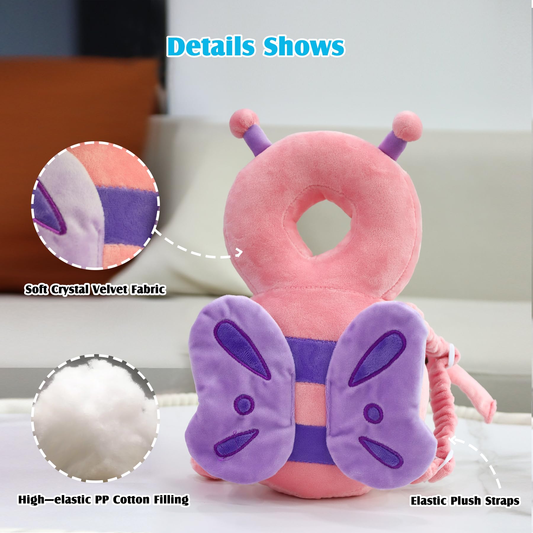 KELLODY cute colorful design on head protector, kid-friendly and playful