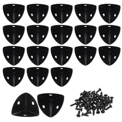 Kemcatui black metal corner protector for 7-8 inch edges, durable protection
