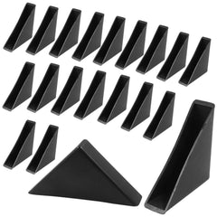 Kemcatui triangle corner guard in black, side profile showing slim fit.