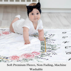 KEMINA BLANKETS monthly growth chart helps document progress month by month