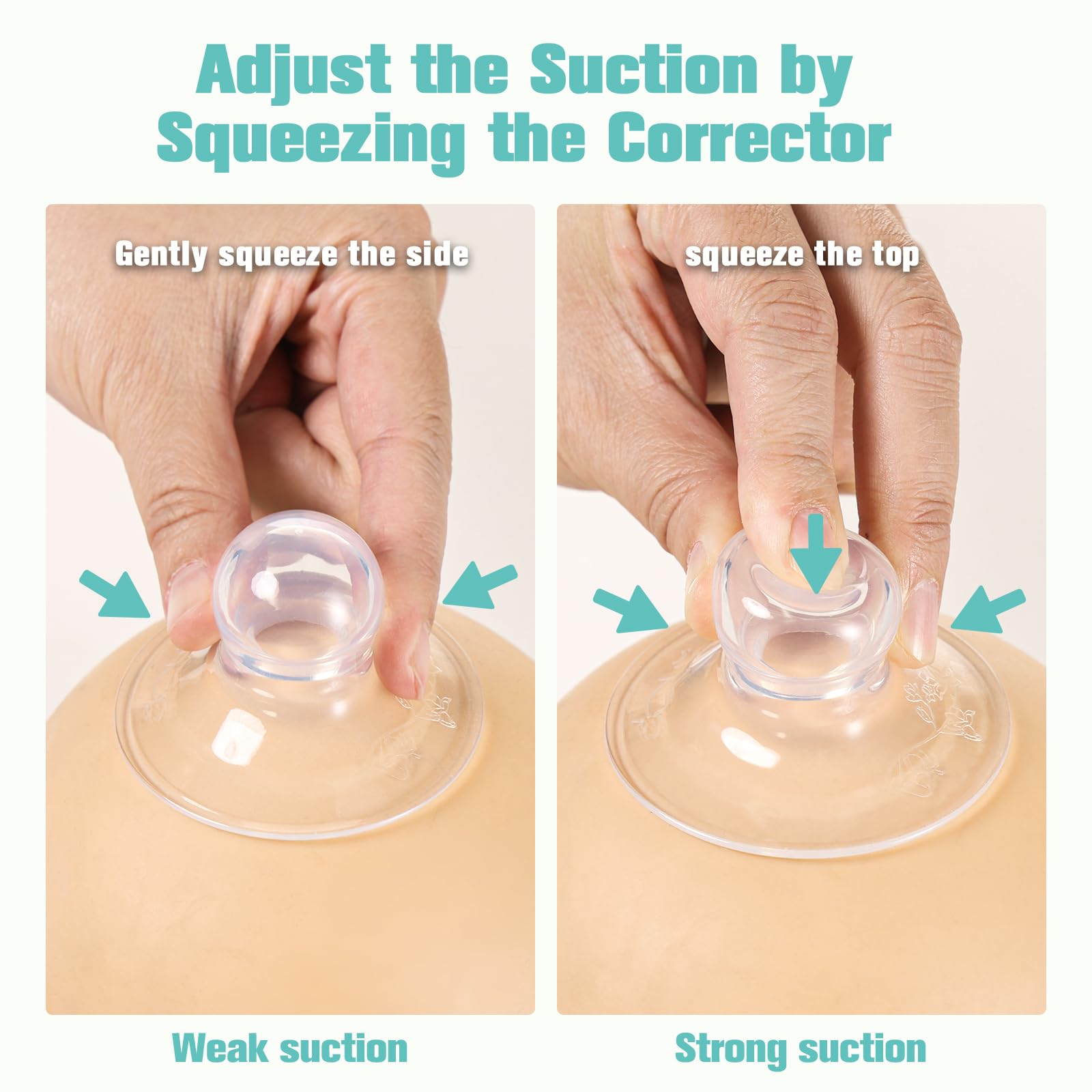Kencpet dual-side use for balanced latch during breastfeeding.