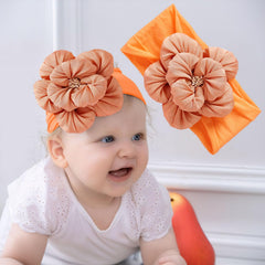 Kenjudess gray nylon flower headband for daily wear and soft comfort