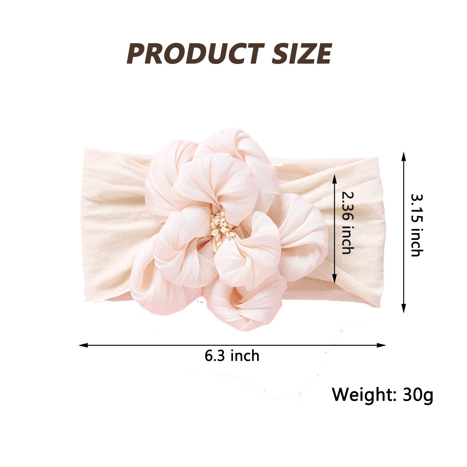 Kenjudess flower headband in pink enhances special occasion looks