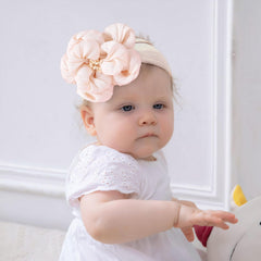 Kenjudess flower headband in yellow brightens daytime outfits