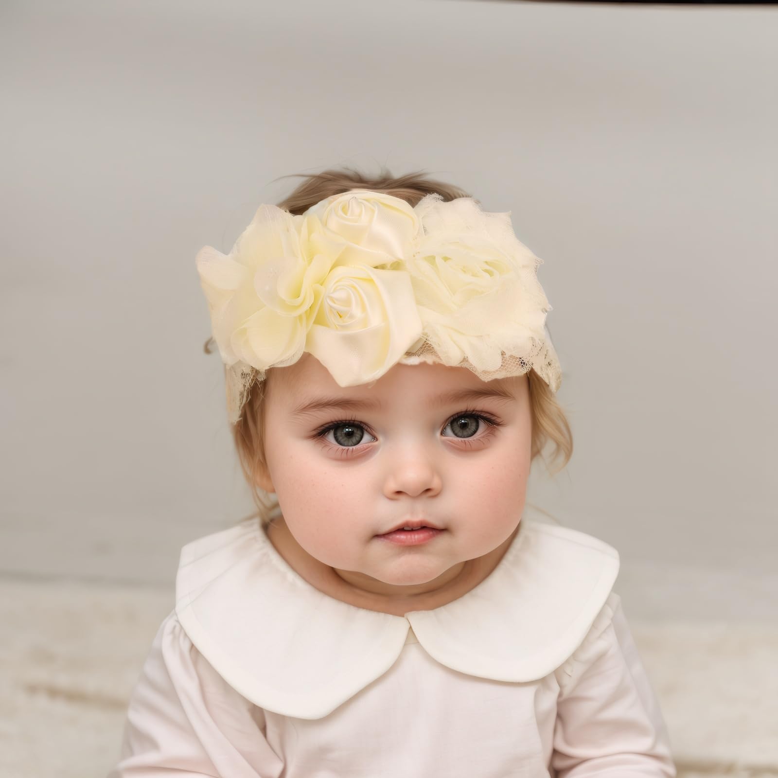 Kenjudess beaded flower headband adds subtle sparkle for celebrations