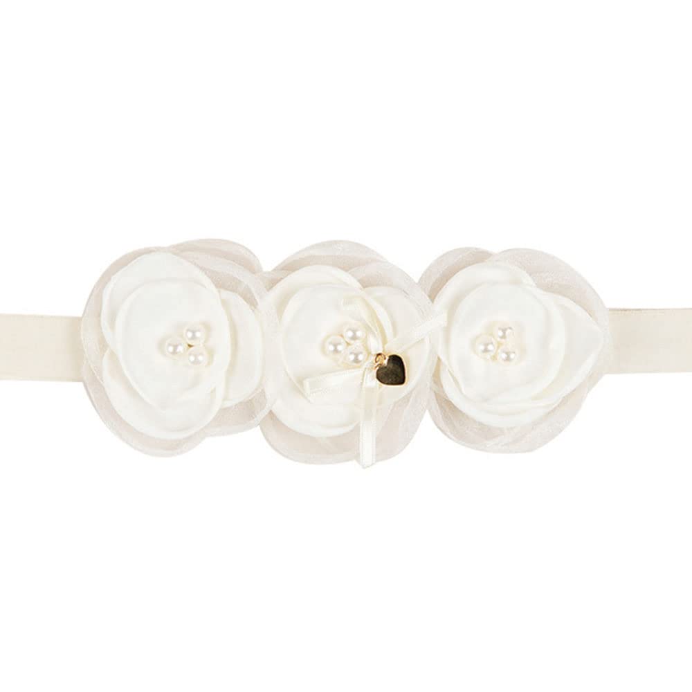 Kenjudess baby headband worn by infant highlighting cute style.