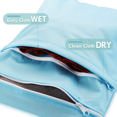 Kenning blue wet dry bag roomy enough for swimsuits and baby items