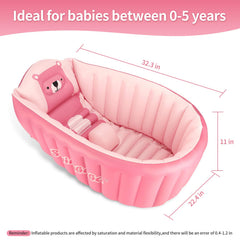 KENPUAZ travel-friendly baby bath deflates for compact storage and on-the-go use.