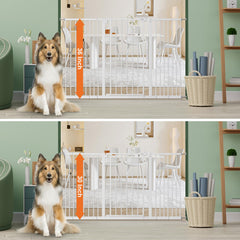 Keny auto-close walk-through gate enables safe, convenient single-handed passage.