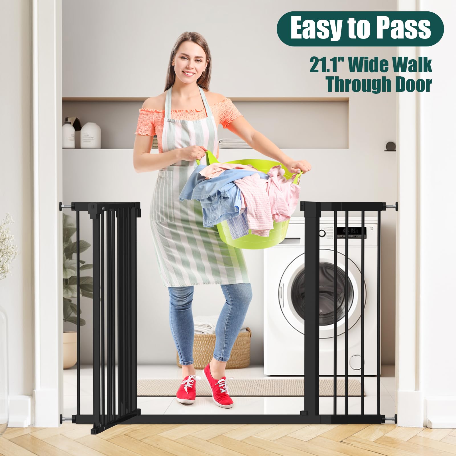 keny baby gate auto-close function for convenience