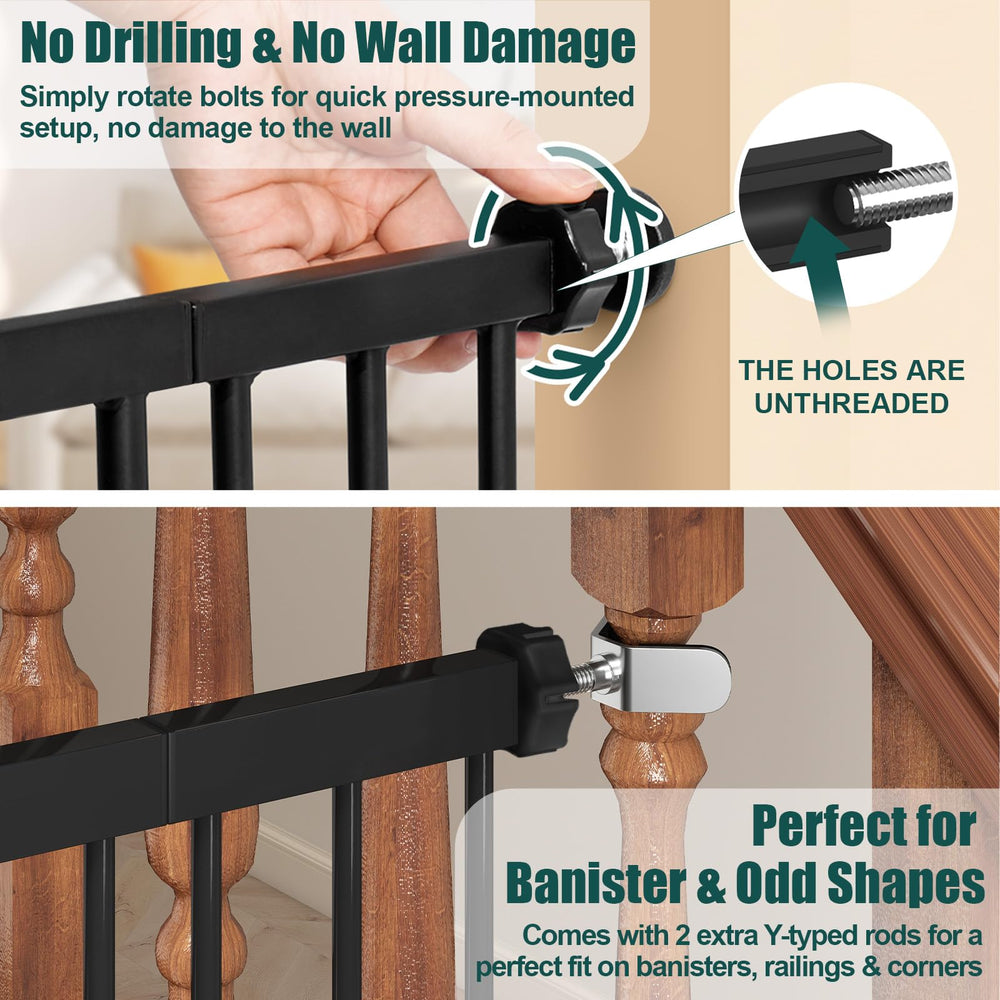 keny baby gate with durable metal construction for daily use