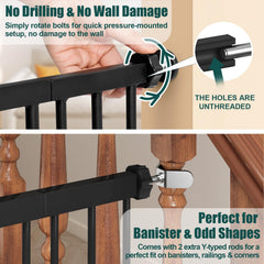keny baby gate with durable metal construction for daily use