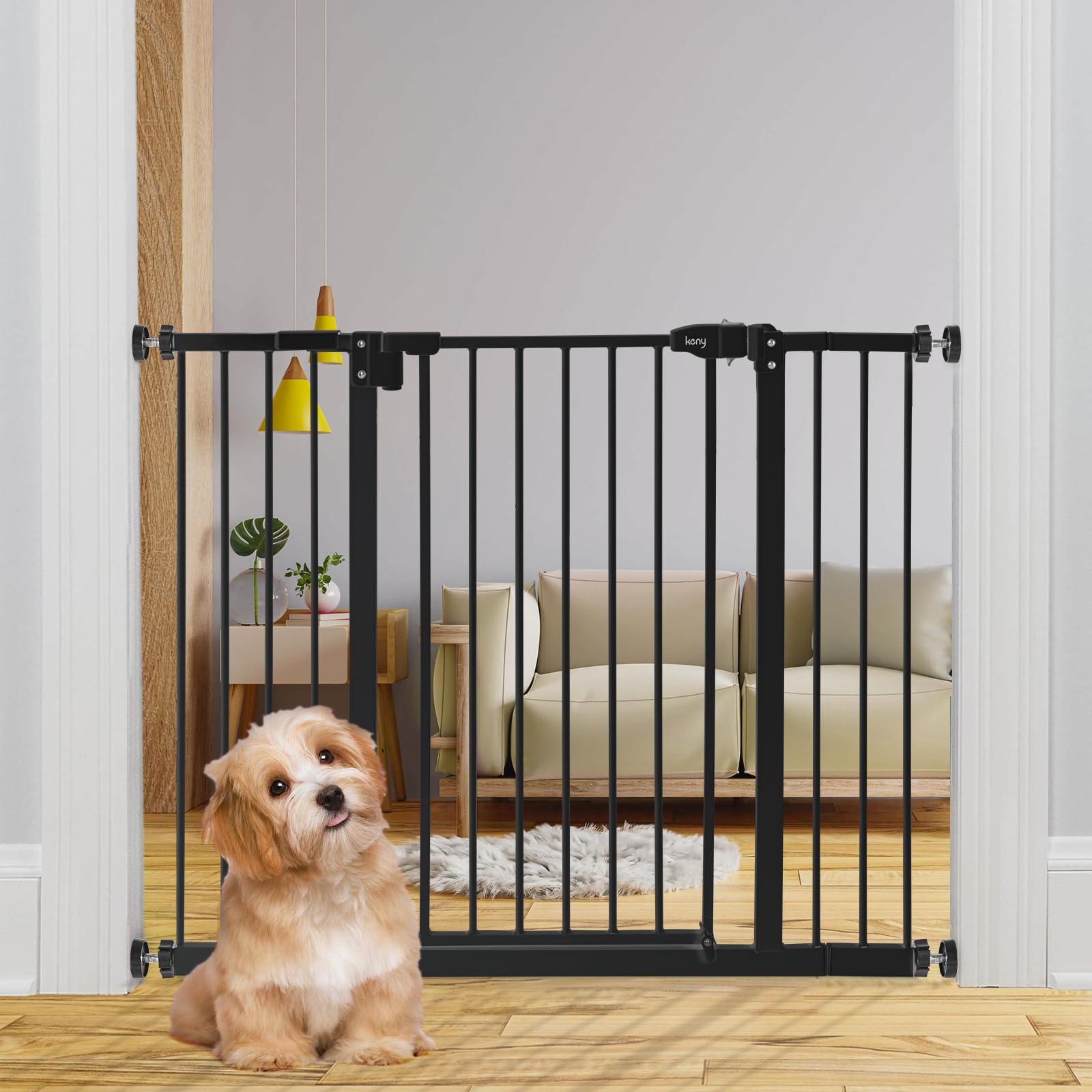 keny baby gate stairs wide: versatile fit for stairs and doorways