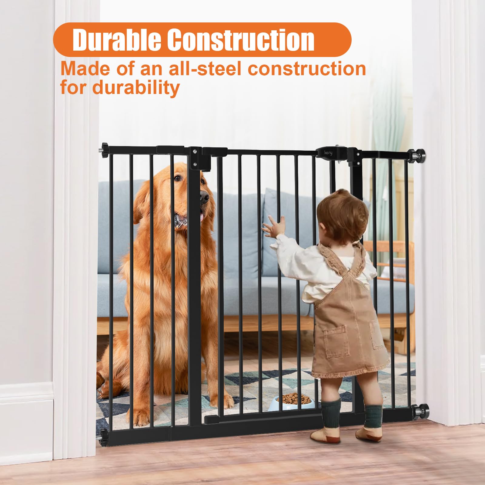 keny baby gate walk-through design for easy passage