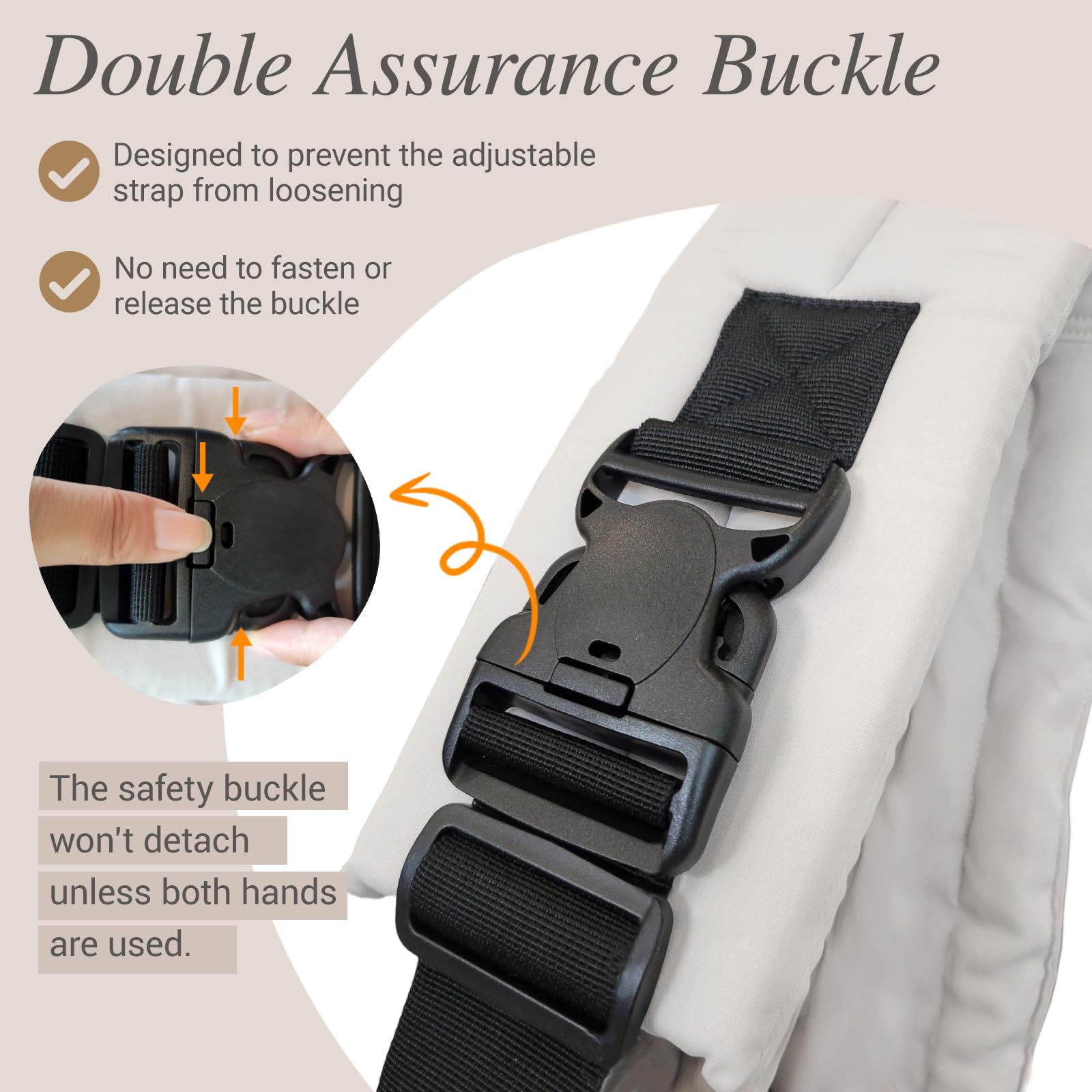 Kerata baby sling cradle hold in grey demonstrates snug, soothing position
