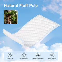 kerätä ultra absorbent layer traps moisture for quick cleanup during diaper changes.