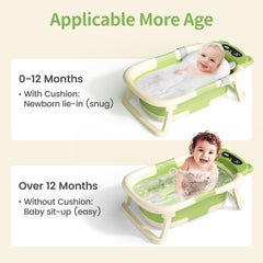 Kerbwry baby tub with soft towel for gentle newborn bathing.