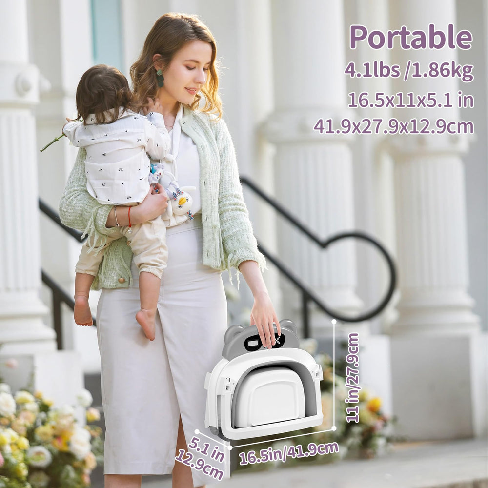 Kerbwry safe floating cushion supports baby during bath time.