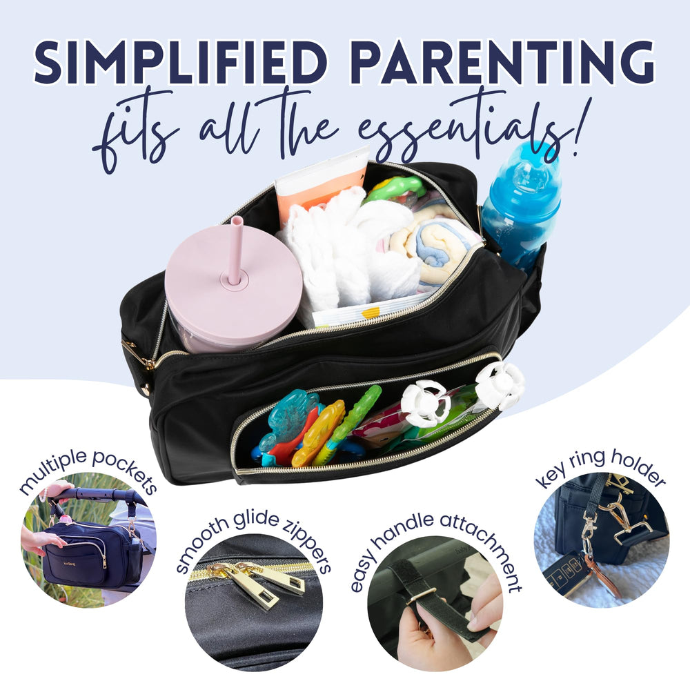 Kerilang baby travel diaper bag waterproof makes cleanup easy after spills.