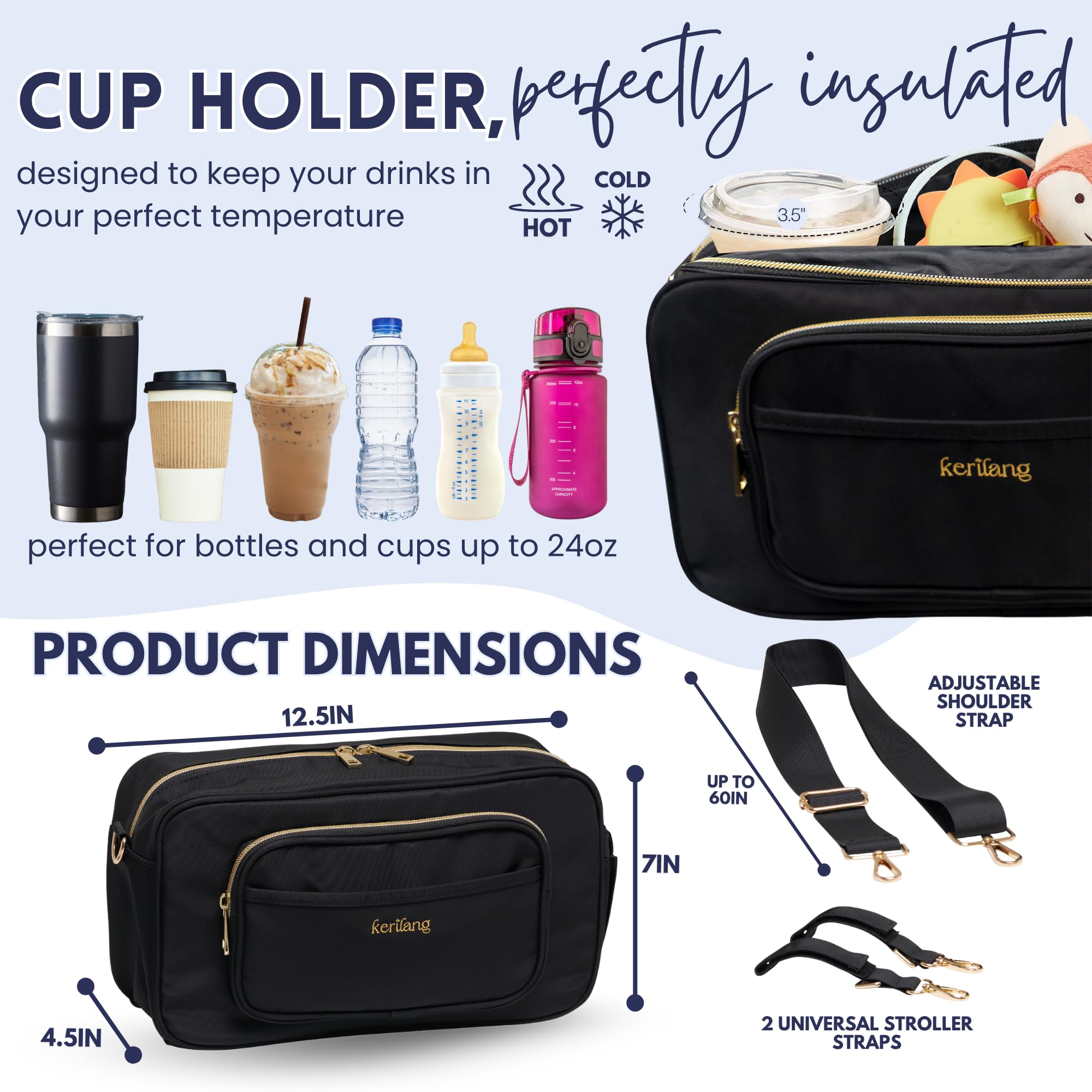 Kerilang compact diaper bag is travel-ready for busy parents.