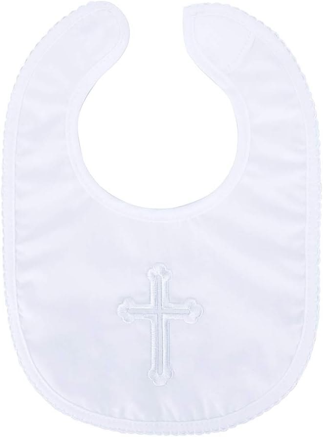KESICI baptism bib muslin soft absorbent for drool.