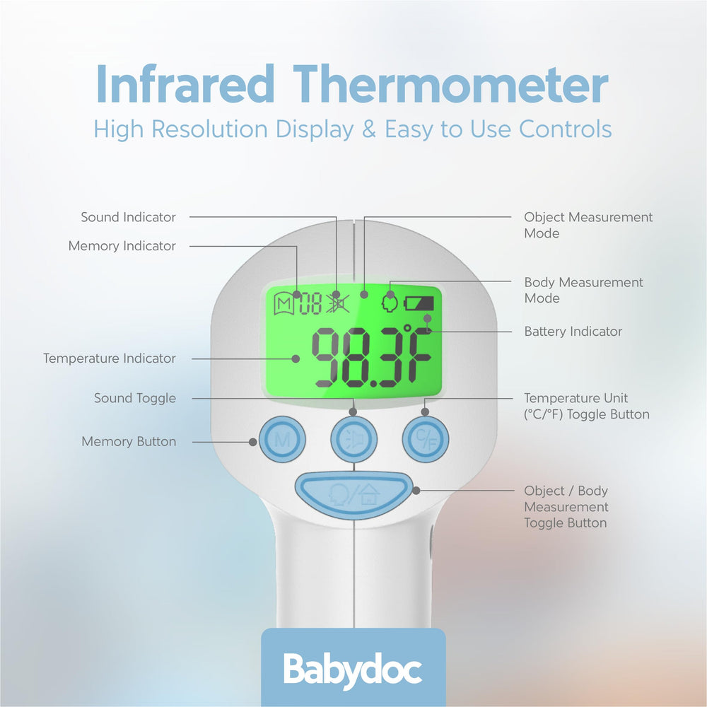 Ketodoc Babydoc AccuTemp sensor supports precise readings for quick checks.