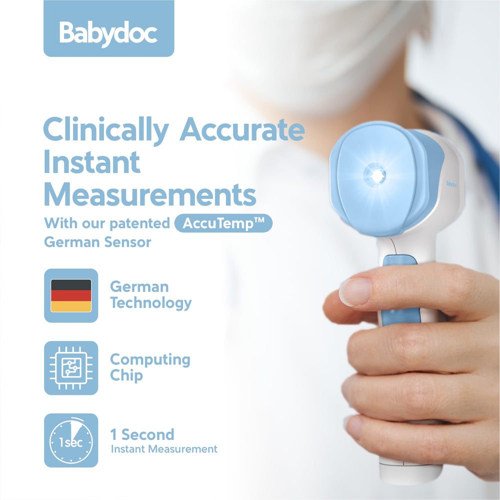 Ketodoc Babydoc bathwater reading keeps bath temperature comfortable.