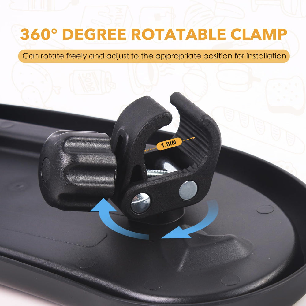 KEUYE Nuna snack tray drain hole helps manage spills.