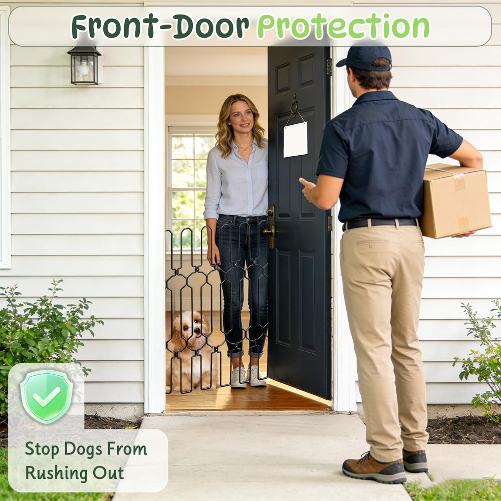 KEVLTROV heavy duty metal frame resists chewing and keeps dogs inside.