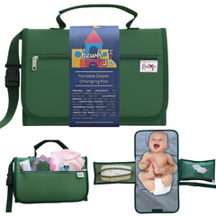 Kewh Jo portable diaper changing pad folded for compact travel use