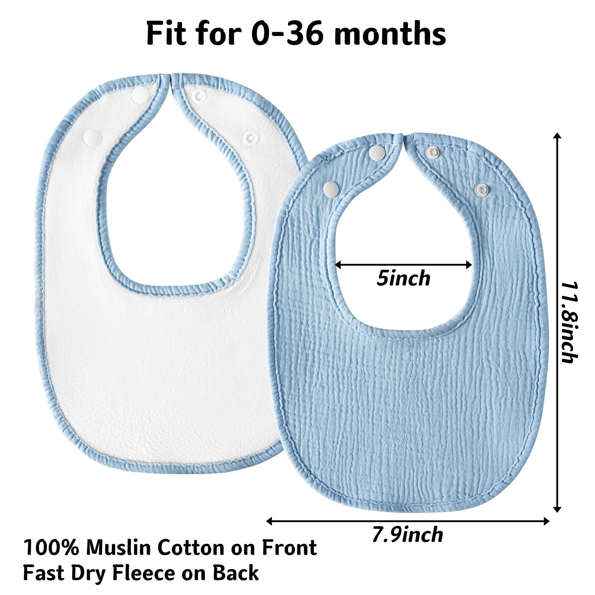Kewlife gift burp cloth and washcloth bib for daily use