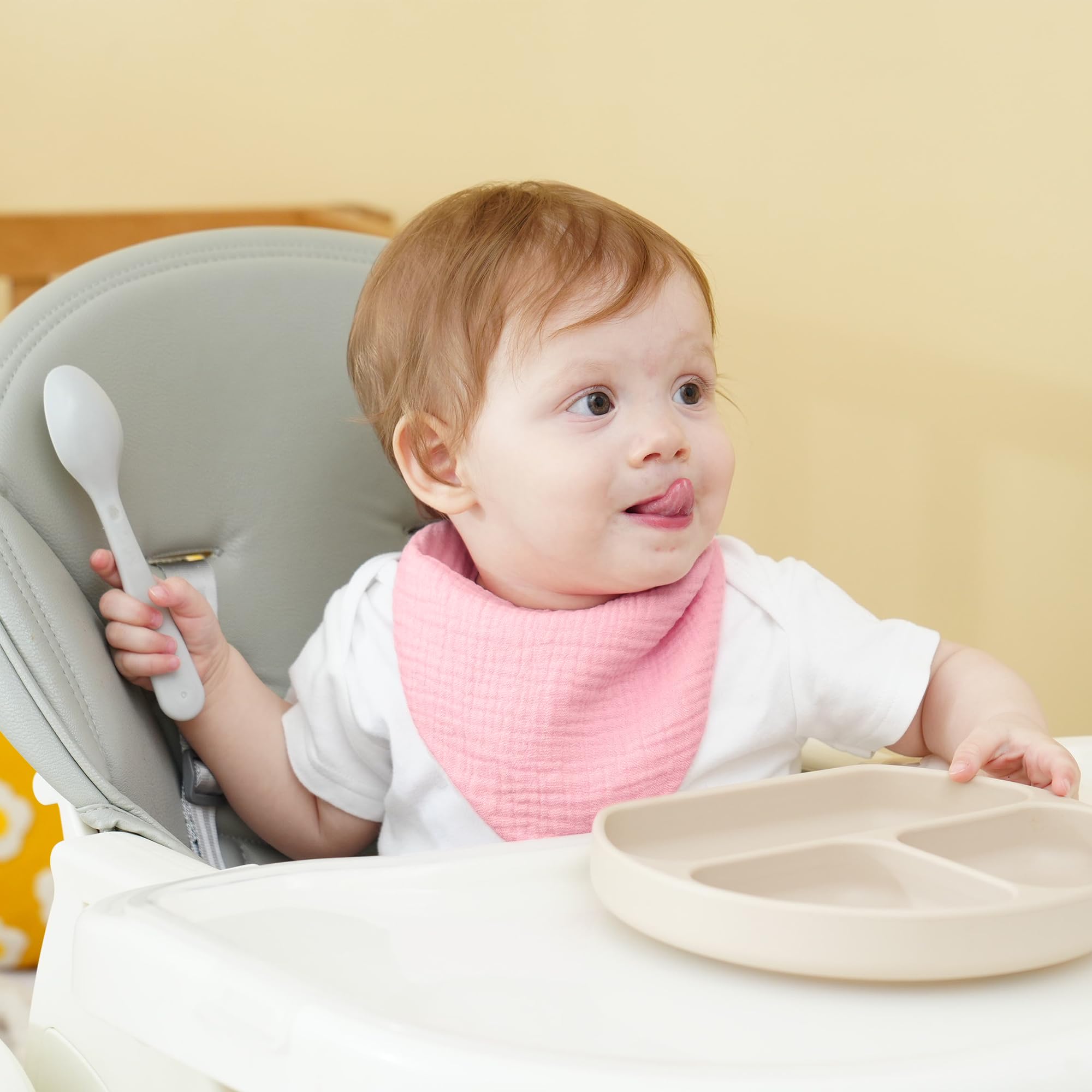 Kewlife Gift Muslin Baby Bibs baby-wear showcases versatile use as burp cloths and wipes