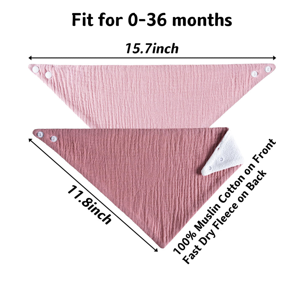 Kewlife Gift Muslin Baby Bibs gift-pack communicates ready-to-gift packaging