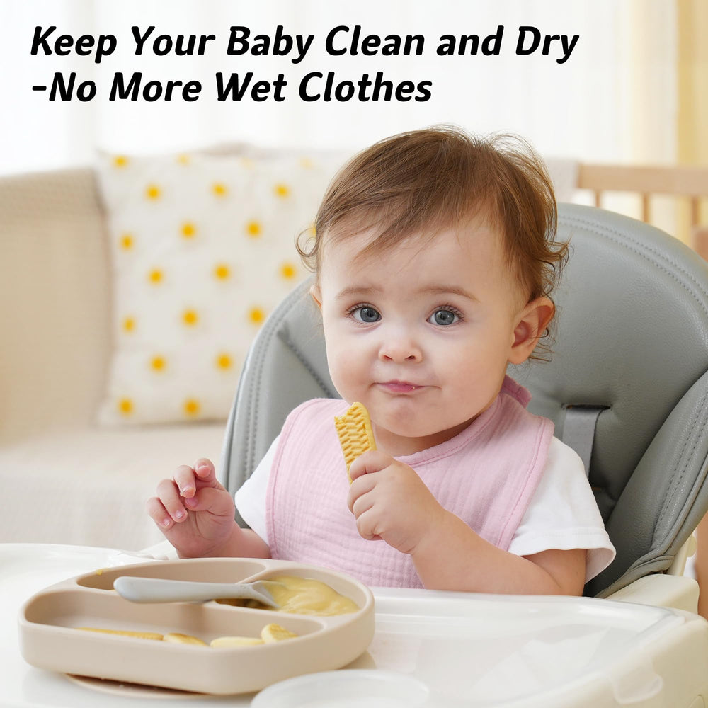 Kewlife gift bibs adjustable snaps fit growing necks